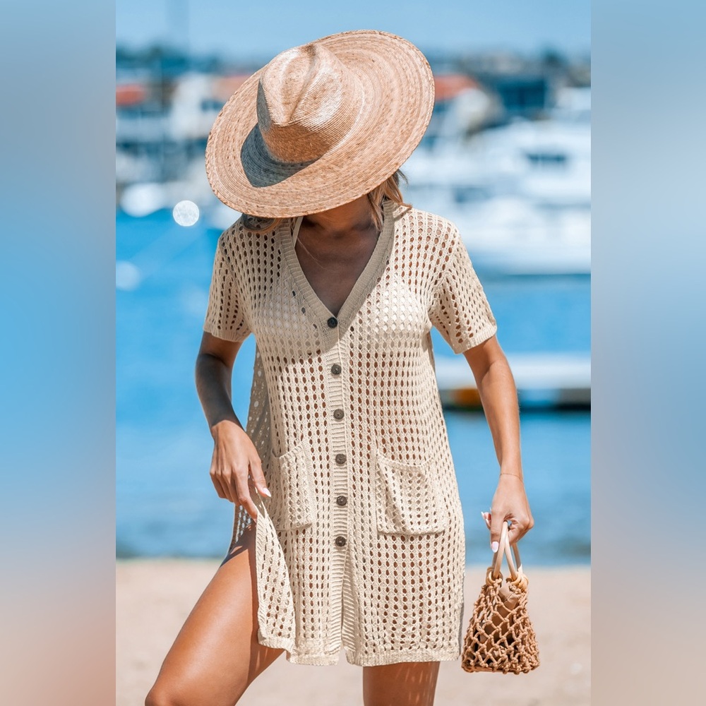 NWT crochet cover up